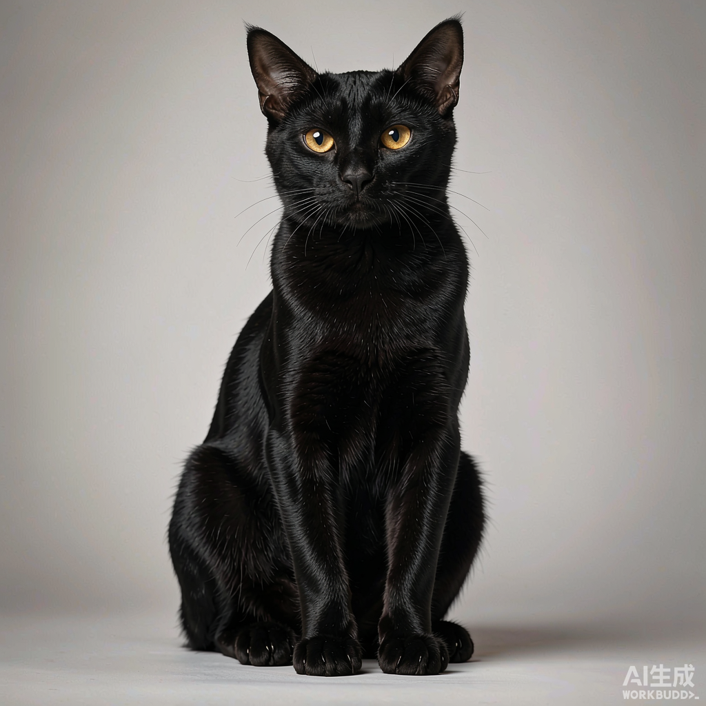 孟买猫：黑绒铜眼的迷你黑豹